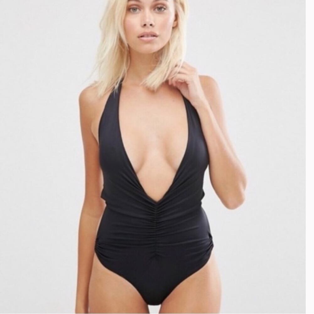 HAH Hot As Hell | black one piece swimsuit medium